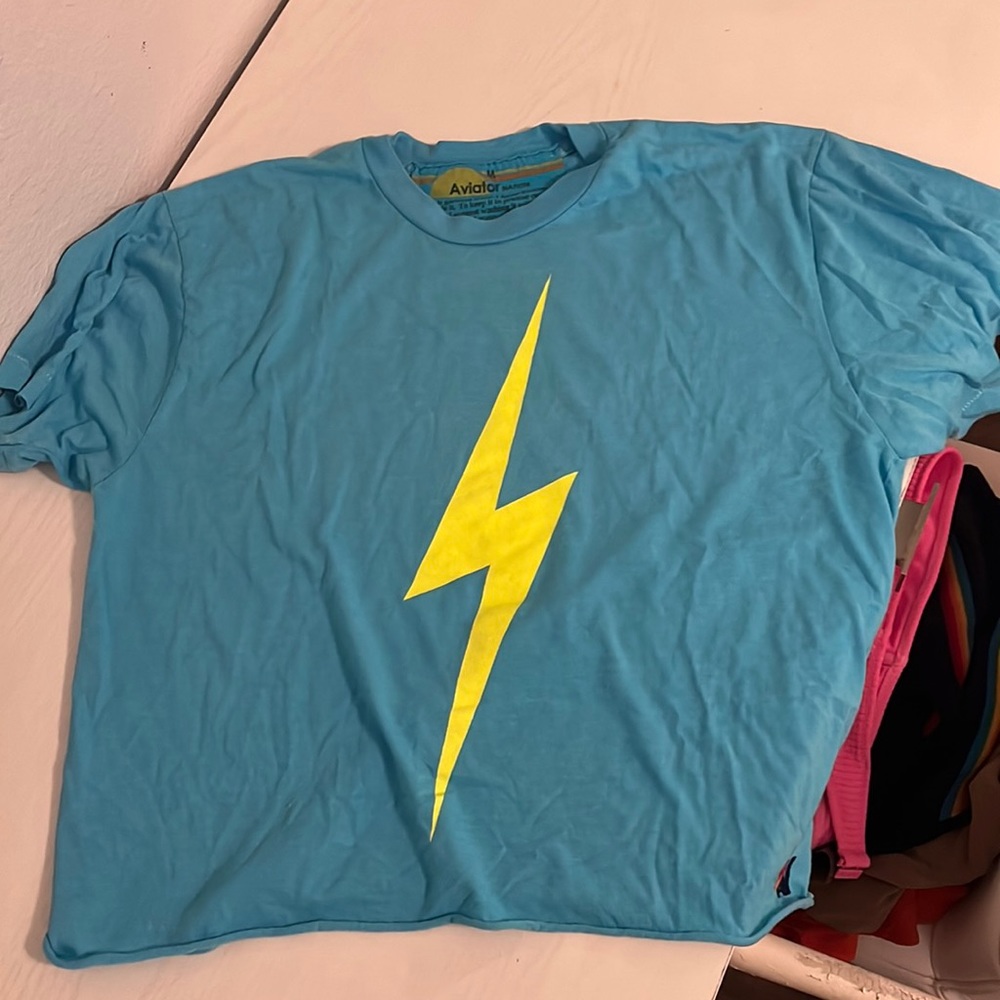 Blue aviator nation shirt